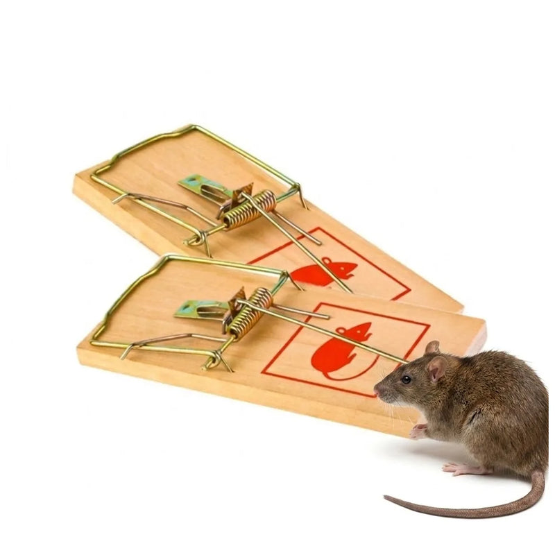 Wooden Mouse Catch Traps 7" Pack Of 2