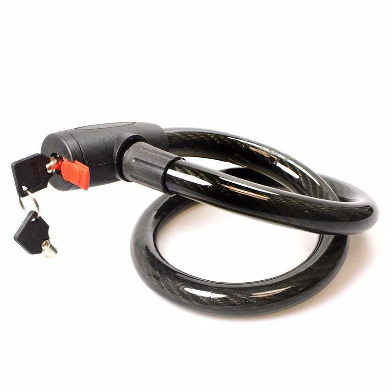 Heavy Duty Black Bicycle Lock With Keys