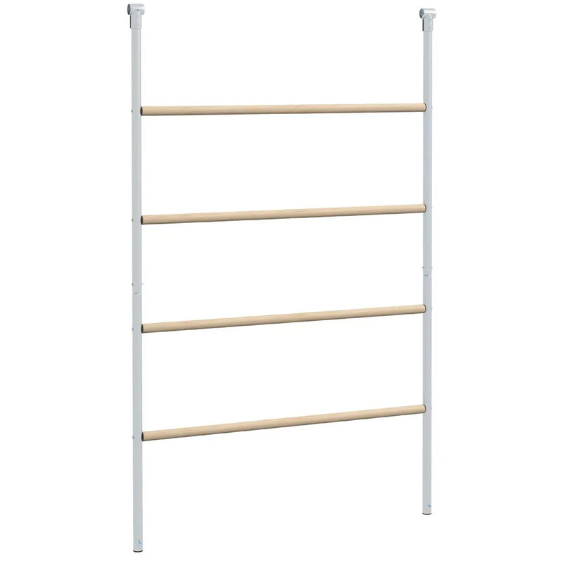 PawHut Chicken Perch for Coop, Wooden and Galvanised Steel Roosting Bar Jungle Gym, Chicken Roosting Ladder for Backyard Farm
