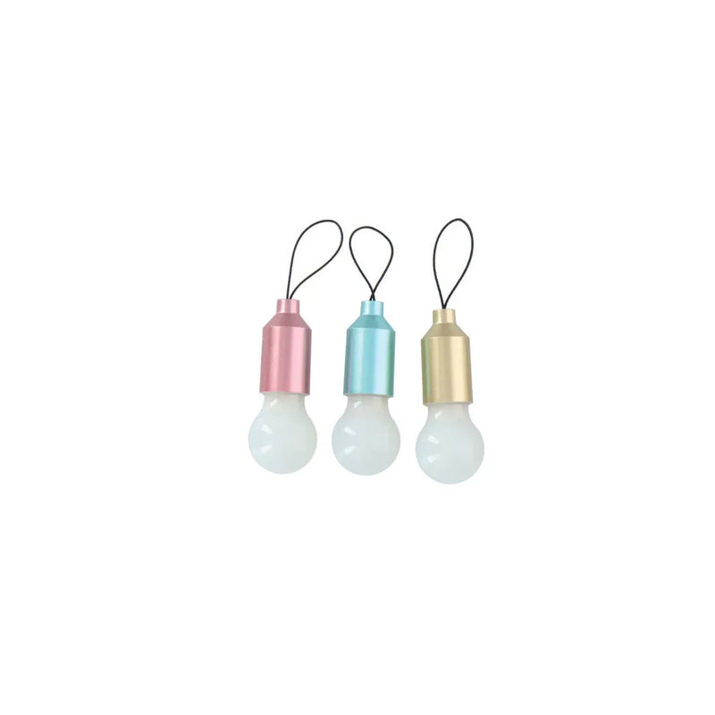 Led Light Bulb Keychain Pull Switch Multicolour Auto – Change