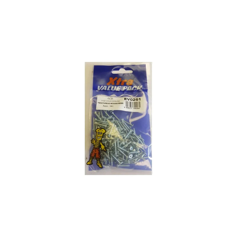 4 Pozi C Sk Twinthreads Woodscrews x tra Value