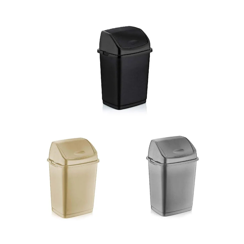 Plastic Fantasy Dust Bin 5 Litre Assorted Colours