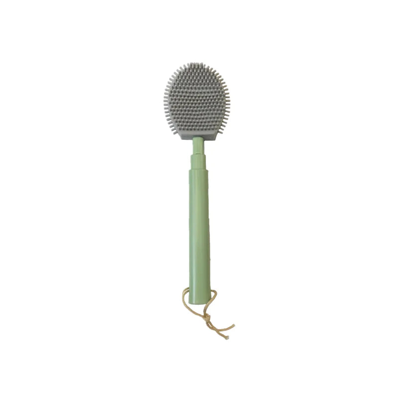 Bathroom Plastic Retractable Silicone Toilet Brush Assorted Colours