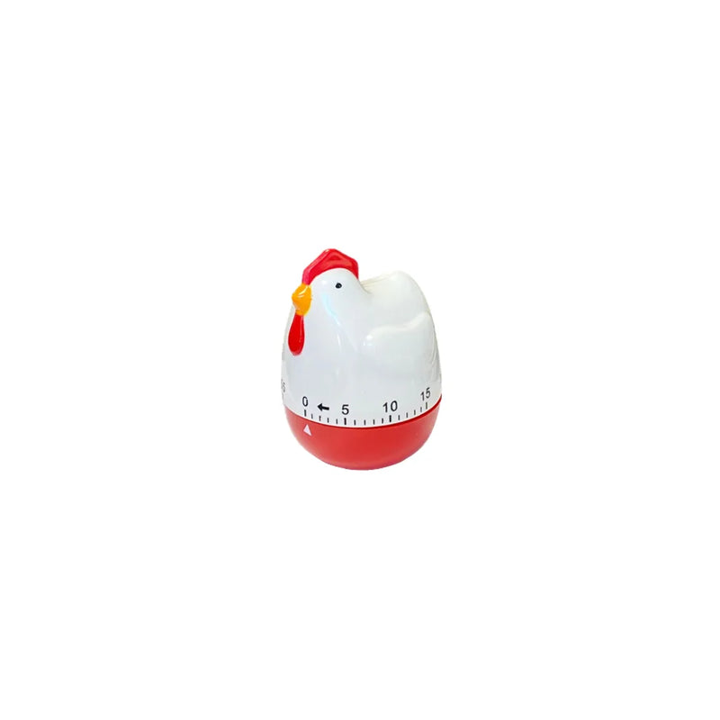 Plastic Chicken Shaped Kitchen Cooking Timer 60 Minutes
