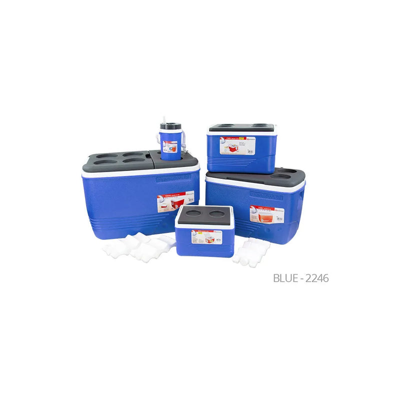 Ice Chest Cooler Bo x Set Of 5 1.25 6.0 14.0 31.0 60.0 Litre Blue