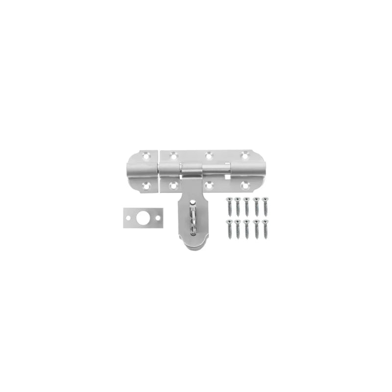 Stainless Steel Tower Door Bolt With Screws 4"