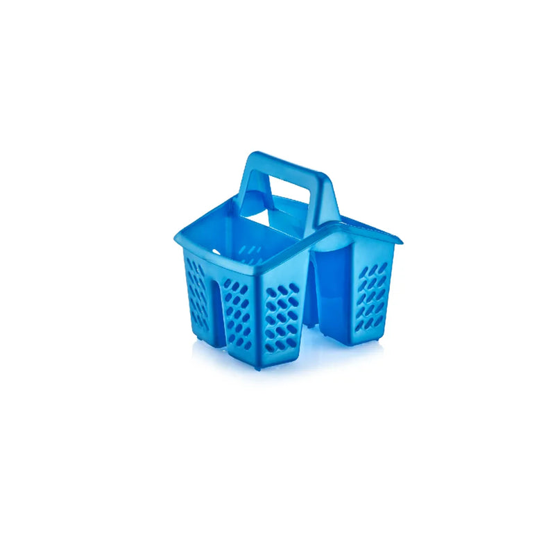 Plastic Sink Cutlery Holder 4 Sections Assorted Colours