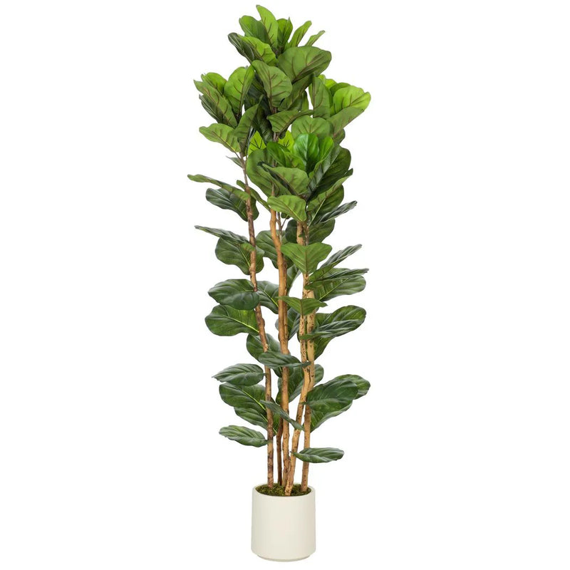 HOMCOM 180cm Artificial Fiddle Leaf Fig Tree - Green