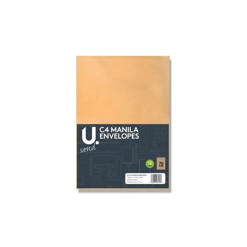 12 Pack Manila C4 Envelopes Office Supplies Home Use Envelopes