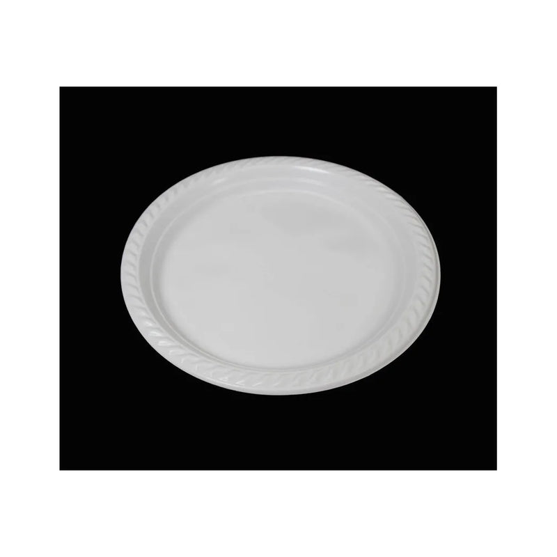 Disposable White Plastic Plate Pack Of 10
