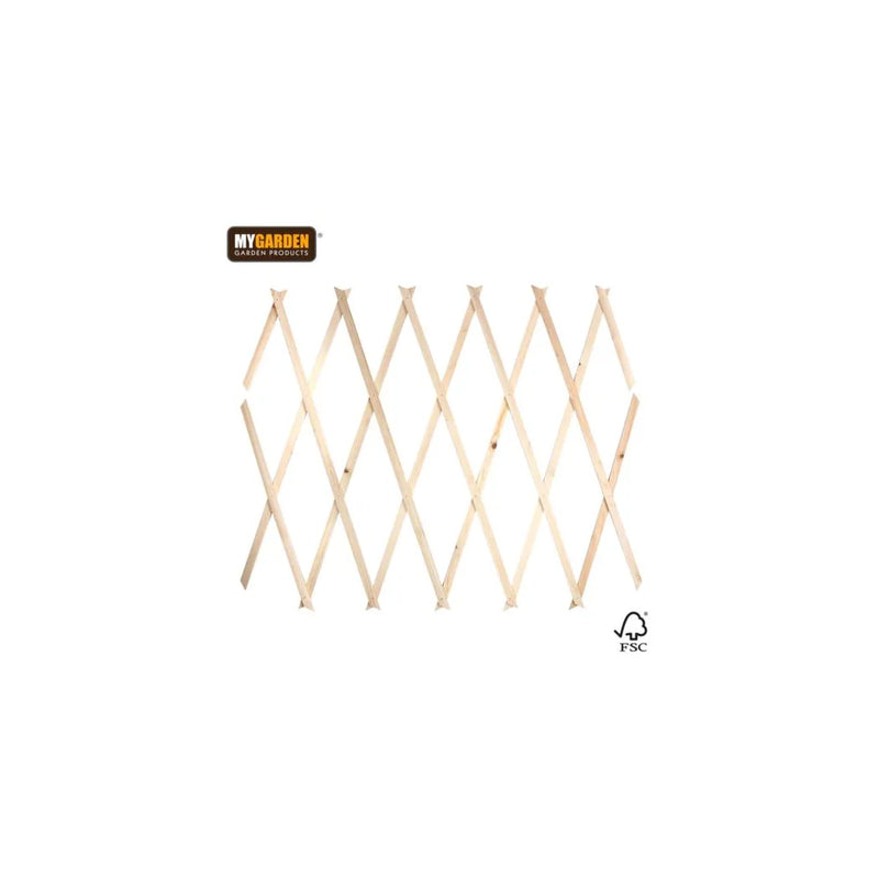 Garden E x panding Wooden Trellis Natural (Parcel Rate)