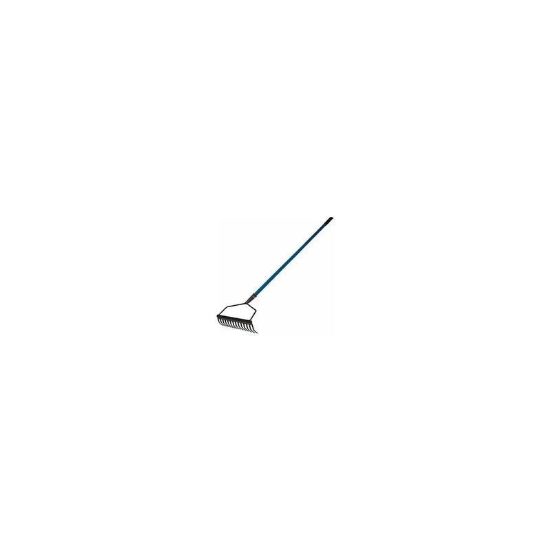 Metal Garden Rake 16 Teeth Comb Green