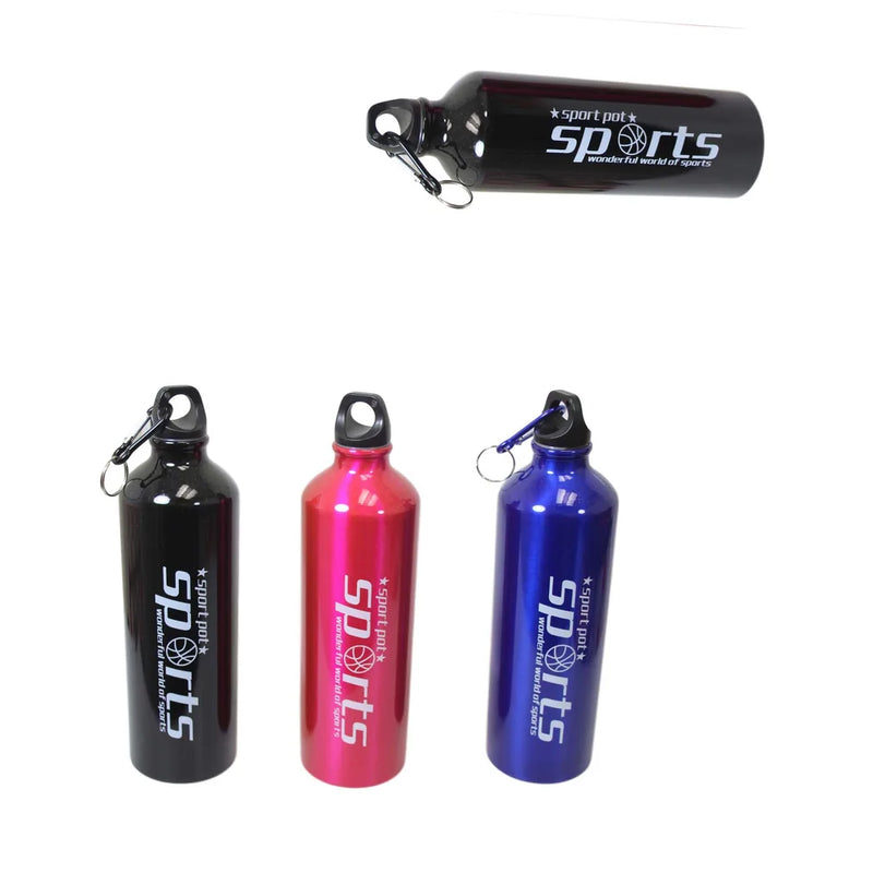 Metal Gym Sports Water Drinking Bottle Assorted Colours