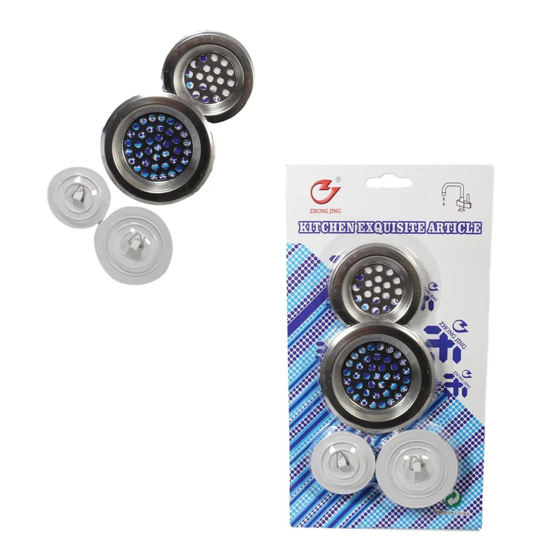 Kitchen Sink Darin Cover And Plug Set Pack Of 4 Assorted Sizes
