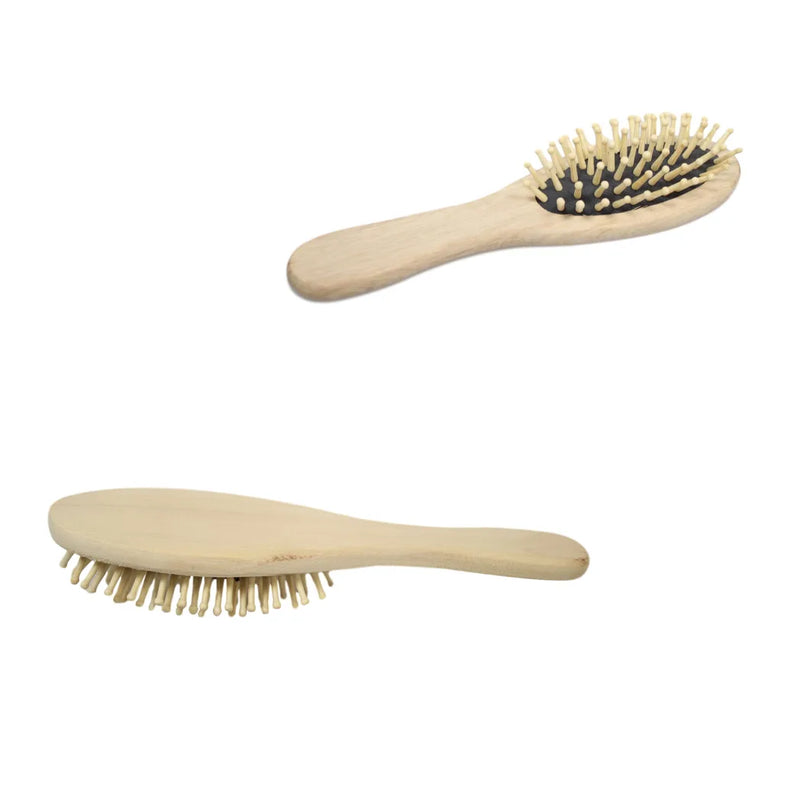 Wooden Oval Paddle Hair Brush