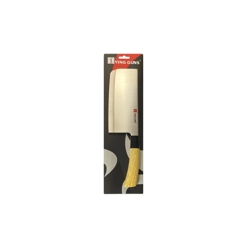 Kitchen Vegetable Cleaver Knife With Wooden Handle