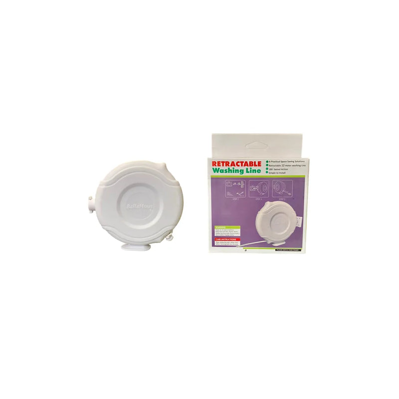Outdoor Garden Retractable Washing Line Reel Single Line 12 Metre 12Ms