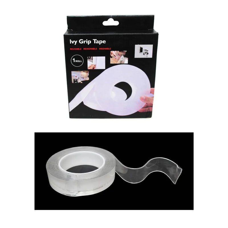 Clear Double Sided Ivy Nano Grip Tape Roll