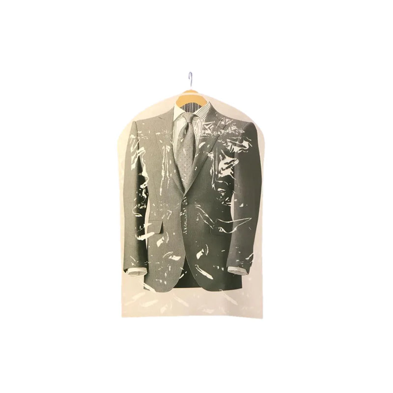 Plastic Transparent Clear Garment Suit Cover Clothing Bag Pack Of 2