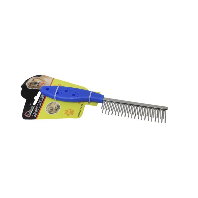 Pet Dog Cat Steel Grooming Comb Brush Assorted Colours