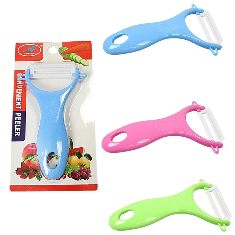 Plastic Fruit Vegetable Peeler Assorted Colours