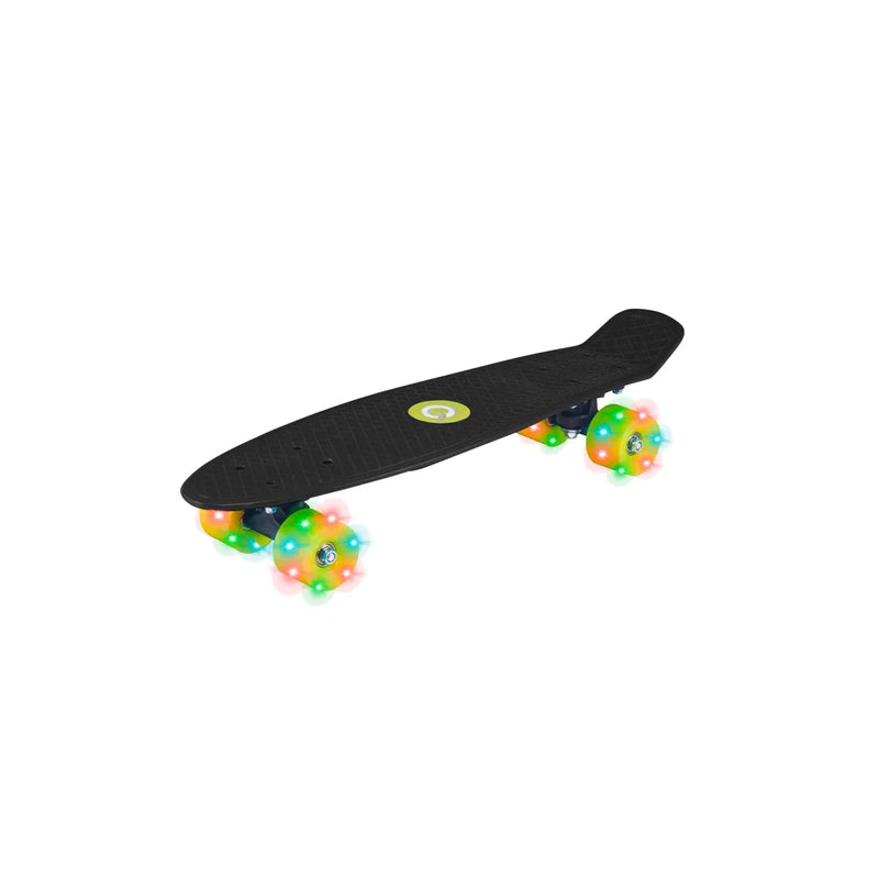 Evo Light Up Penny Skateboard 22" Black H9.5 x D55 x W14.