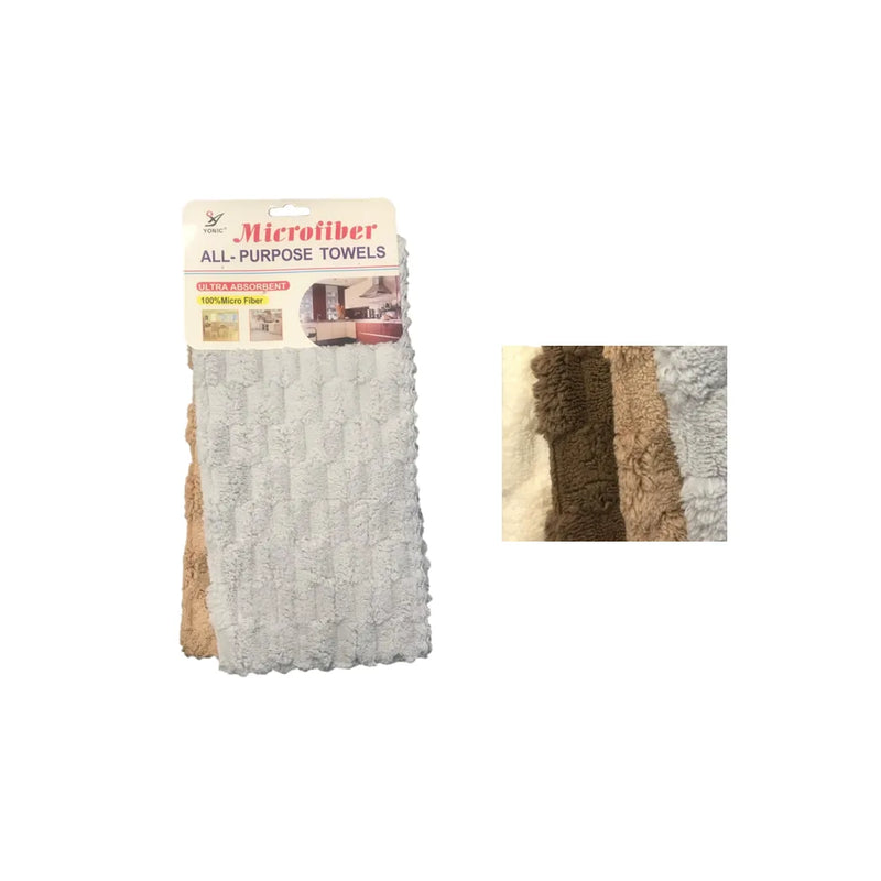 Microfibre Kitchen Towel Cloth Pack Of 2 Assorted Colours