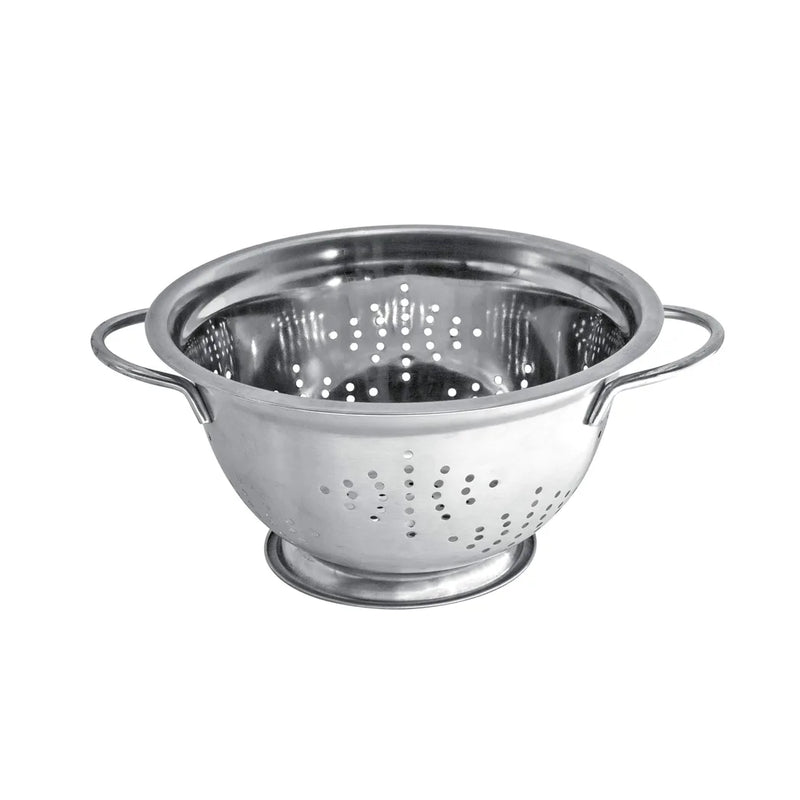 Stainless Steel Deep Colander Double Handles Kitchen Utensil Salad Strainer