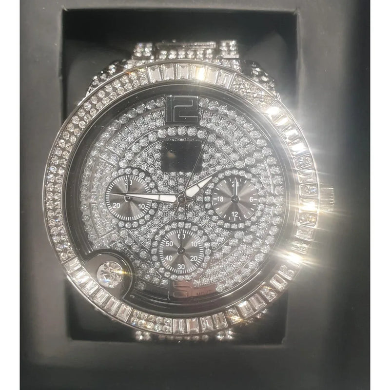 NY LONDON GENTS BLING WATCH GUN.BLACK PI-7498