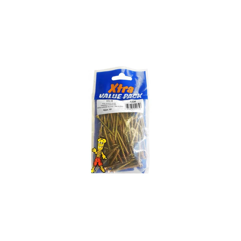 Pozi C Sk Chipboard Screws Yellow Diy x tra Value