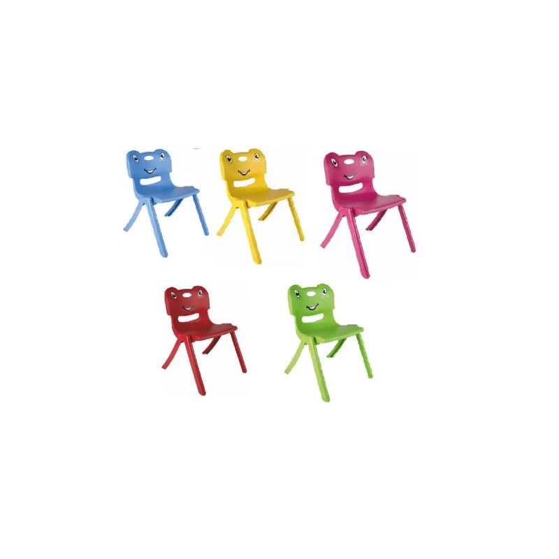 Gizem Children'S Plastic Chair Frog Animal Design Assorted Colours