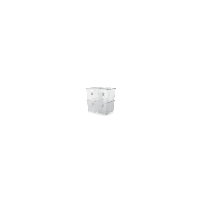 Clear Plastic Storage Bo x 80 Litre Ll5428