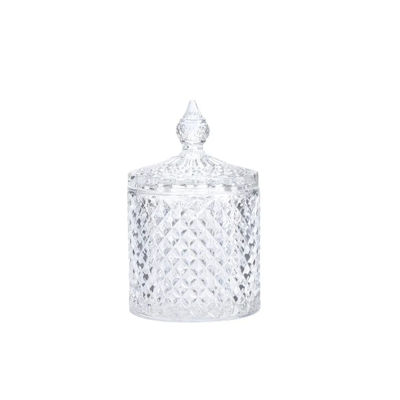 Crystal Glass Jar Sweets Sugar Glassware