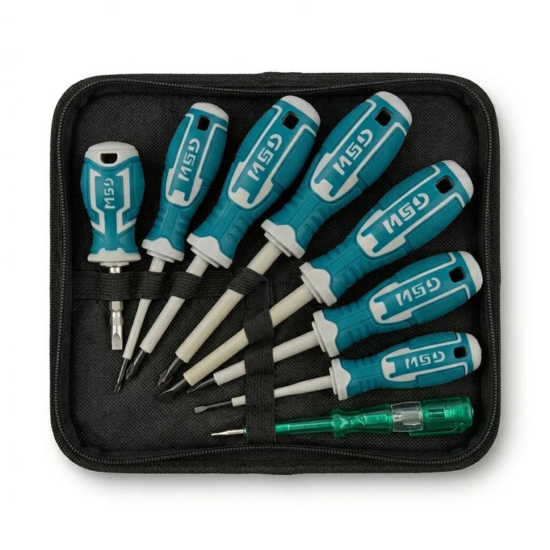7 – Piece Screwdriver Diy Set 589G – Compact Tool Kit