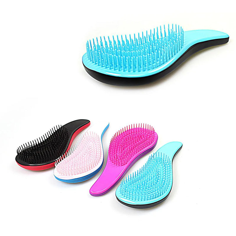 Plastic Detangling Hair Brush Assorted Colours