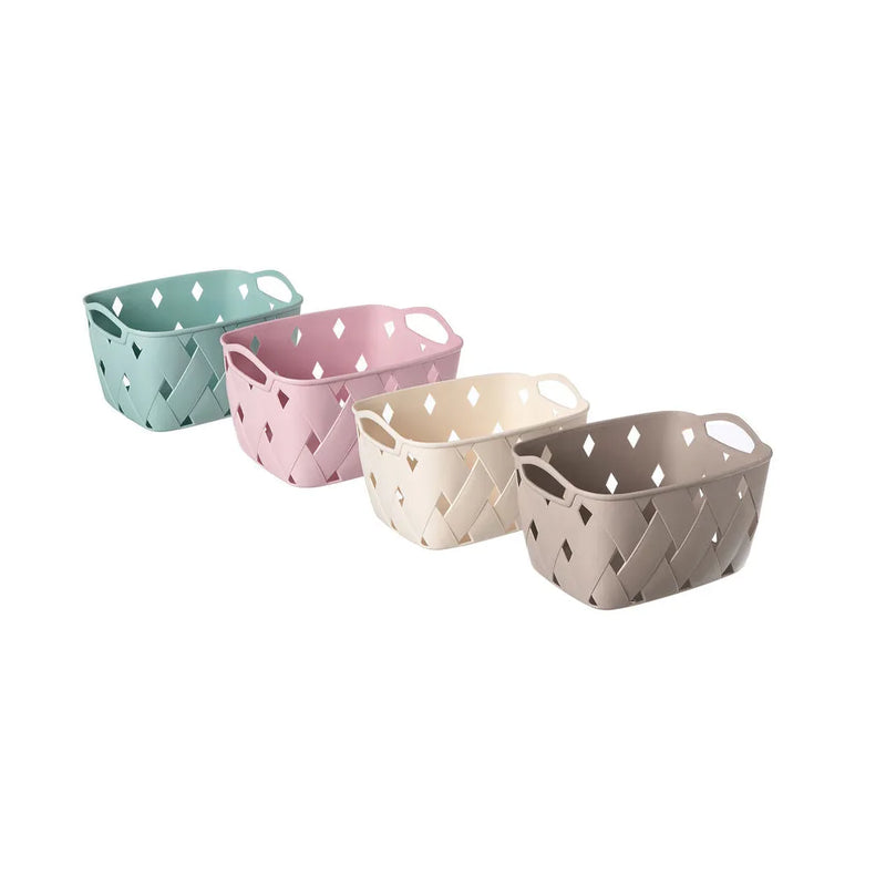 Plastic Bathroom Shower Caddy Storage Basket Assorted Colours