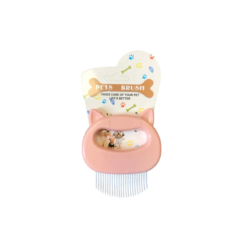 Cat Shaped Pet Grooming Brush Comb Assorted Colours