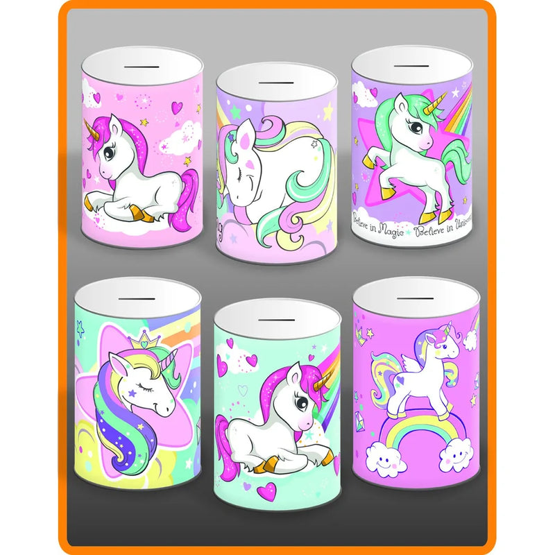 Unicorn Money Tin Assorted Designs
