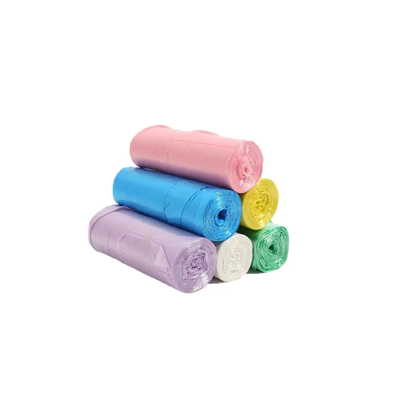 Plastic Kitchen Food Prep Storage Bags 6 Rolls Assorted Colours