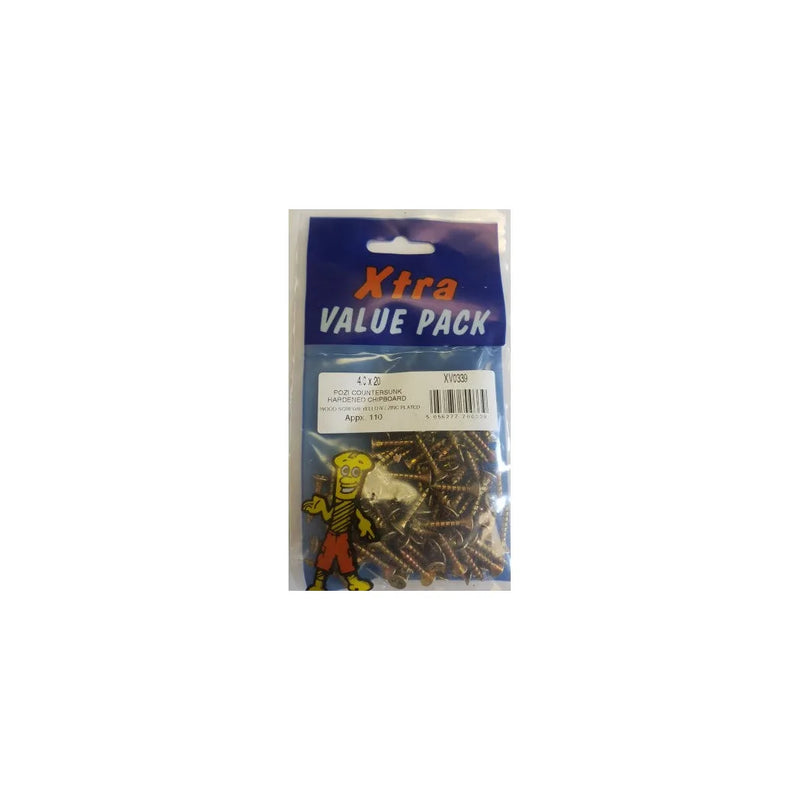 Pozi C Sk Chipboard Screws Yellow Diy x tra Value