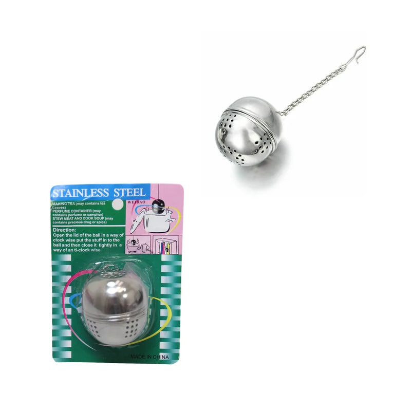 Stainless Steel Loose Leaf Herb Tea Infuser Ball With Chain
