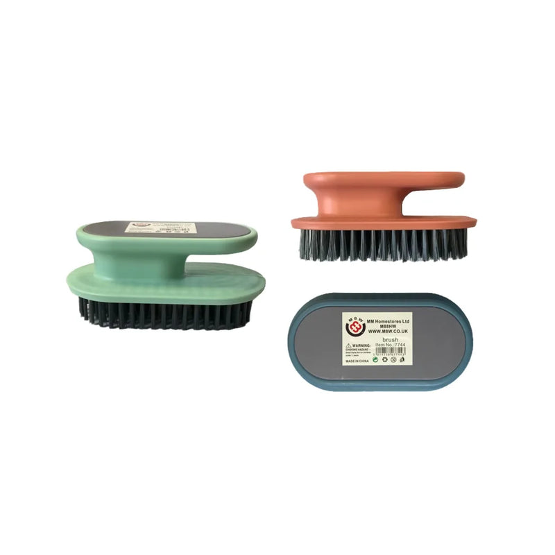 Plastic Cleaning Hand Scrubbing Brush With Handle Assorted Colours