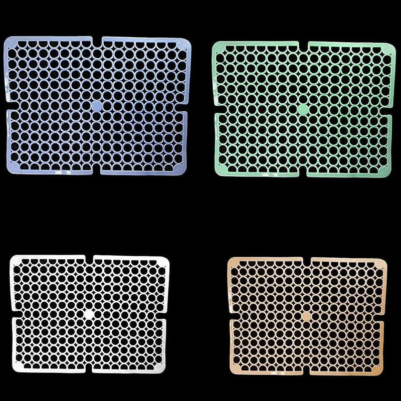 Square Pvc Plastic Sink Mat With Circle Pattern Assorted Colours