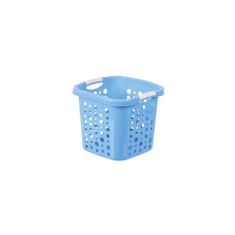 Plastic Square Laundry Basket Assorted Colours
