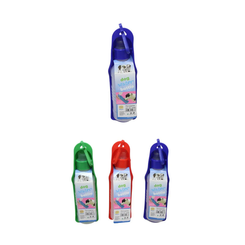 Pet Dog Plastic Travel Water Bottle 250Ml Assorted Colours