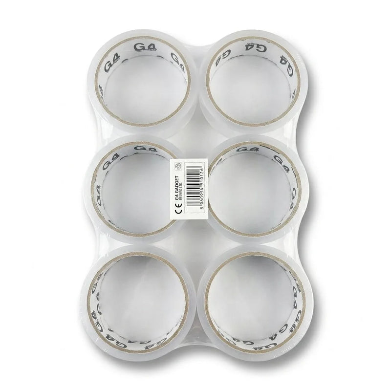 6 – Piece Clear Tape Set, Roll, Heavy – Duty Adhesive