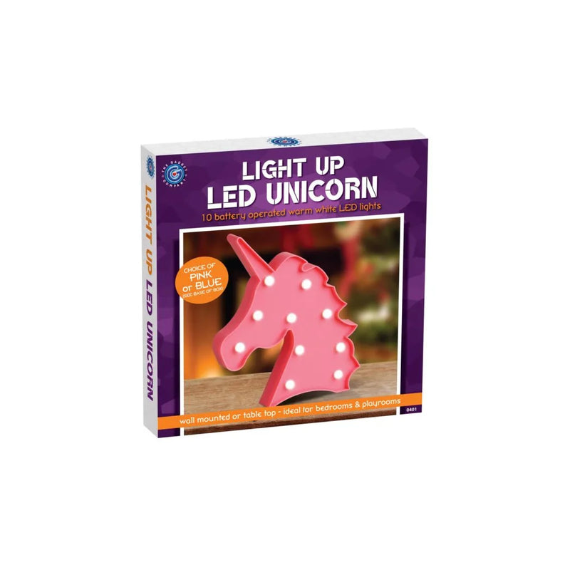 Light Up Led Unicorn Battery Operated Assorted Colours