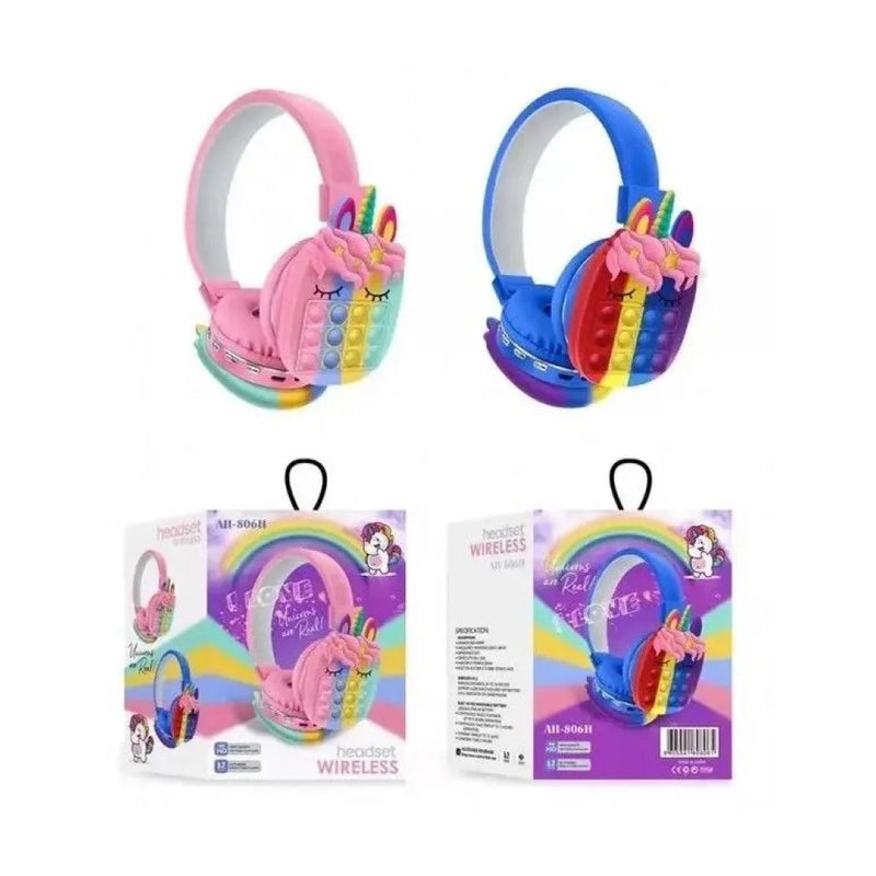 Poppit Unicorn Bluetooth Headphones