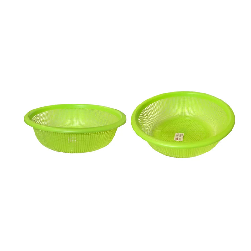 Plastic Strainer Fruit Washing Drainer Basket Assorted Colours