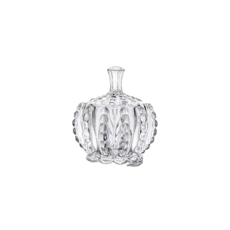 Crystal Glass Sweets Sugar Jar With Lid